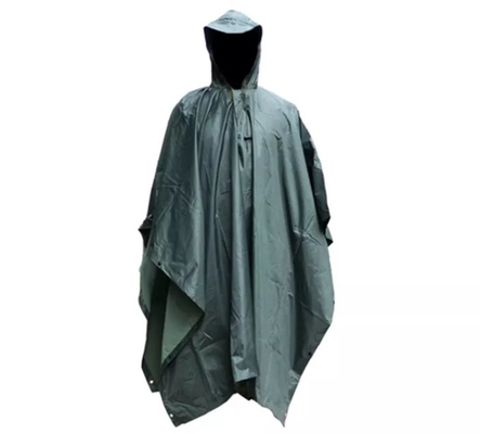 Rain Puncho Tactical Outdoor Gear Polyester Army Poncho Regenjas