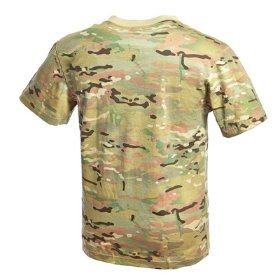 100% van de katoenen Militair Duurzaam de Camouflagegevecht Legert-shirt