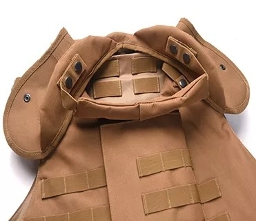 Verstelbare knop Tactical Military Bulletproof Vest Stops 9mm/.44 kogels met zachte Trauma Pad