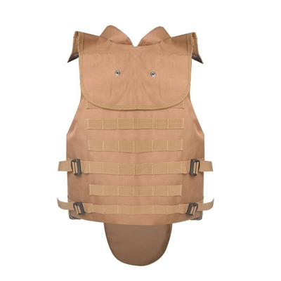 Verstelbare knop Tactical Military Bulletproof Vest Stops 9mm/.44 kogels met zachte Trauma Pad