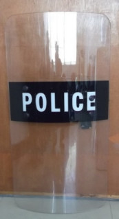 anti-rellen schild Transparent polycarbonaat politie rellen schild