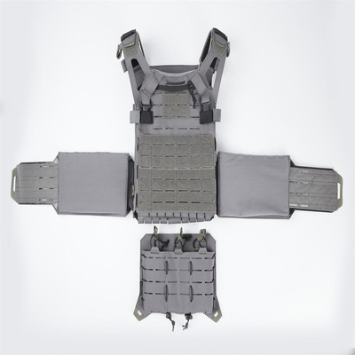 Comfort Militair tactisch kogelvrije vest met geïntegreerde ballistische platen en sluiting met knoppen