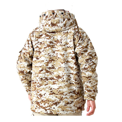Volwassenen Tactische jassen Mannen Winddicht Camouflage Stand Kraag Polyestervezel met Zipper