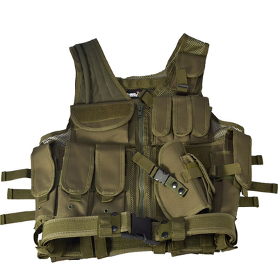 Regelbaar Militair Tactisch Vest met Verwijderbaar Schouderriemen Nylon Materiaal