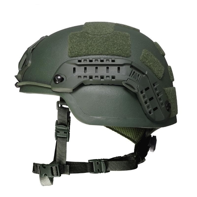 Zwarte tactische ballistische helm met slagweerstand