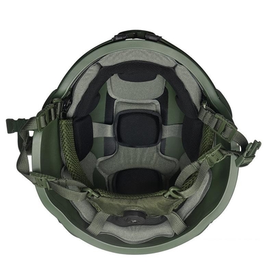 Zwarte tactische ballistische helm met slagweerstand
