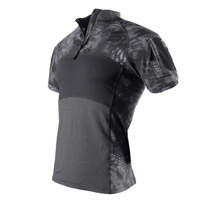 Kikker T-shirts korte mouwen buitensport kamperen Tactische T-shirt korte mouwen met zakken op de arm