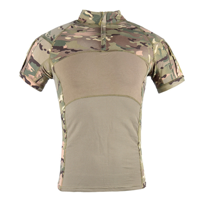 Kikker T-shirts korte mouwen buitensport kamperen Tactische T-shirt korte mouwen met zakken op de arm