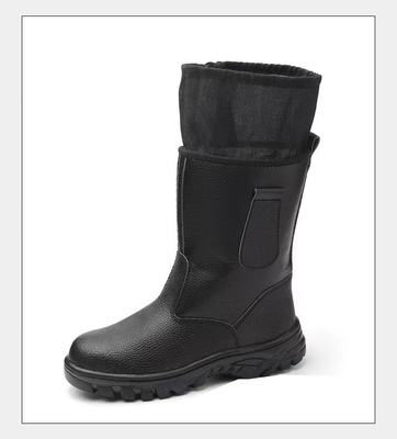 Anti-smashing Anti-stabbing Warm Black High-top Arbeidsbeschermingslaarzen