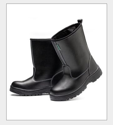 Anti-smashing Anti-stabbing Warm Black High-top Arbeidsbeschermingslaarzen