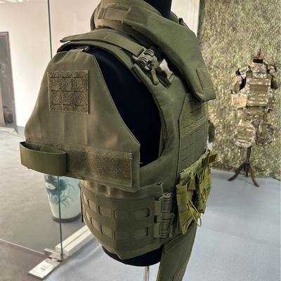 Afneembare schouderband Tactisch gevechtsvest met Molle-systeem en verstelbare taillebanden