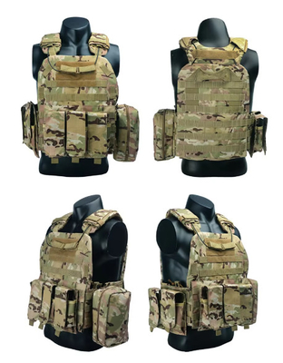 Afneembare schouderband Tactisch gevechtsvest met Molle-systeem en verstelbare taillebanden