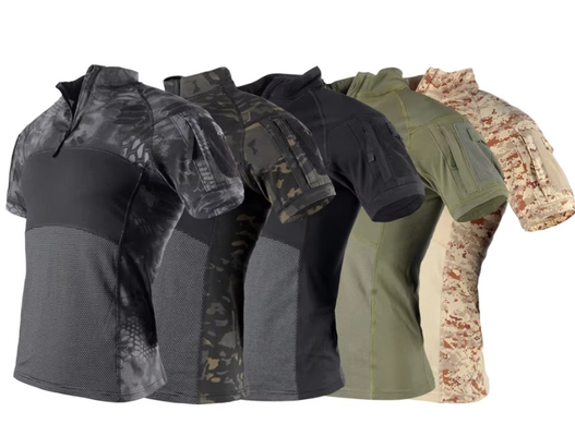 Tactisch uniform korte mouwen tactisch pak camouflage losse snel droogende outdoor zomersportkleding