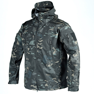 Outdoor Tactical Fleece Hardshell Jacket Herfst en Winter Plus Fleece Winddicht Riding Jacket Waterdicht