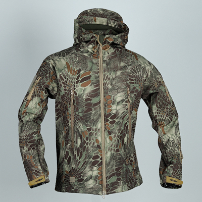 Outdoor Tactical Fleece Hardshell Jacket Herfst en Winter Plus Fleece Winddicht Riding Jacket Waterdicht