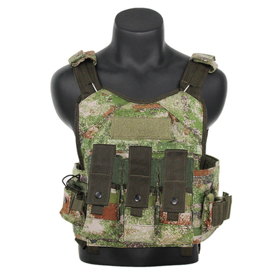 Ghost Tactical Vest Multifunctionele slijtvast met kogelvrij paneel Outdoor Training Suit Achtdelige camouflage