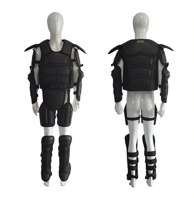 2024 Nieuwe volledig verdedigende zwarte stijve vlamvertrager Riot Suit Anti Hit Suit Veiligheid Riot Suit