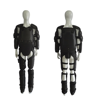 2024 Nieuwe volledig verdedigende zwarte stijve vlamvertrager Riot Suit Anti Hit Suit Veiligheid Riot Suit
