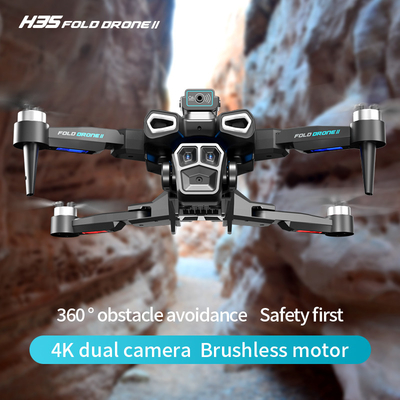 Professionele 4K HD ESC Dual Camera Mini Drone H35 Brushless Optical Flow WIFI Quadcopter Obstakelvermijding Remote