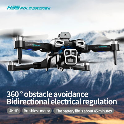 Professionele 4K HD ESC Dual Camera Mini Drone H35 Brushless Optical Flow WIFI Quadcopter Obstakelvermijding Remote