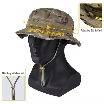 Tactische sneldroge hoofdkleding met visor en verstelbaar touw