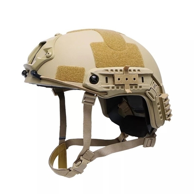 FAST ballistische helm NIJ IIIA Ballistische beschermende hoofddeksels Kevlar Tactische Grote grootte Hoog gesneden khaki helm
