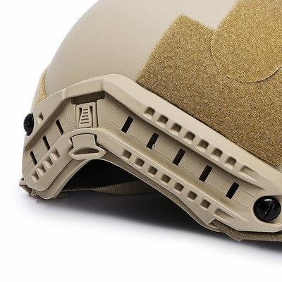 FAST ballistische helm NIJ IIIA Ballistische beschermende hoofddeksels Kevlar Tactische Grote grootte Hoog gesneden khaki helm