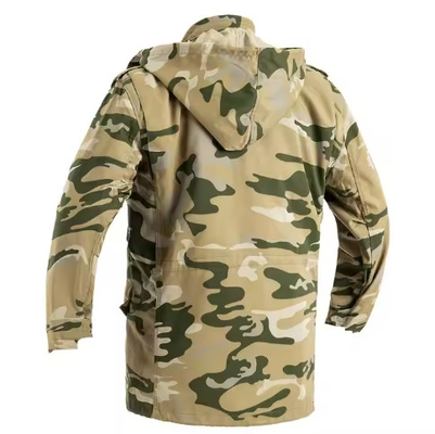 T65/C35 Mensen van massief weefsel Tactische militaire lange mouwen jassen en broeken met gespleten leer