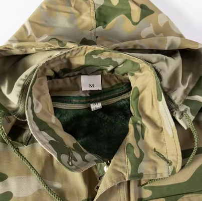 T65/C35 Mensen van massief weefsel Tactische militaire lange mouwen jassen en broeken met gespleten leer