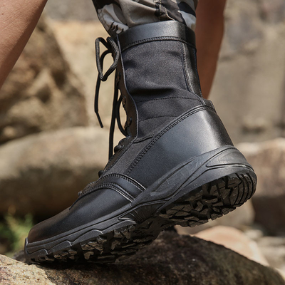 Geventileerde midcalf gevechtsrubberen laarzen met geïsoleerde bekleding voor mannen
