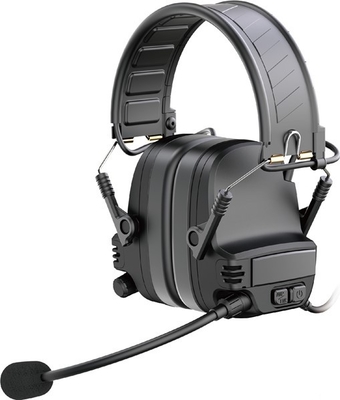 ENc-headsets met milieumicrofoon en geluid