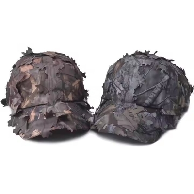 Groothandel buiten kamperen jacht 3D echte boom printen sport hoed tactische snelle droge camouflage honkbalpet