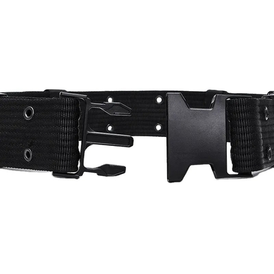 Zwart Vinnige release Buiten waterdicht PP Custom Webbing Tactische riem Voor mannen Tactische training Outdoor sport En wandelen