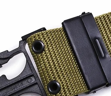 Khaki waterdicht snel loslaten PP Webbing Gordel Duty Gordel Tactisch Voor Outdoor Training En Wandelen