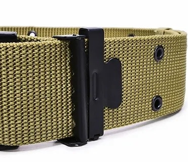 Khaki waterdicht snel loslaten PP Webbing Gordel Duty Gordel Tactisch Voor Outdoor Training En Wandelen