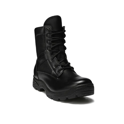 Zwarte buitenschoenen van PU rubber High Up Shoes Tactical Leather Combat Boots voor mannen