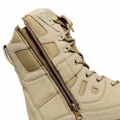 Mensen Tan Kleur Steel Toe Veiligheid Leer Comfortabele waterdichte Anti-slip jachtlaarzen