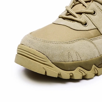 Mensen Tan Kleur Steel Toe Veiligheid Leer Comfortabele waterdichte Anti-slip jachtlaarzen