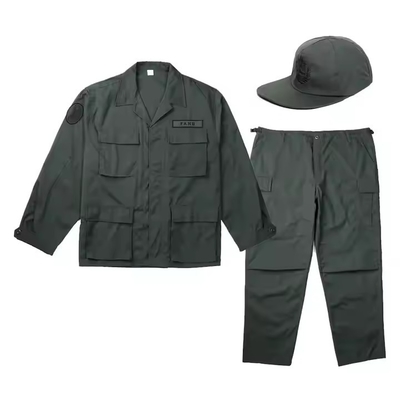 Gepersonaliseerd logo BDU Combat Suit Solid Deep Green Tactical Uniform