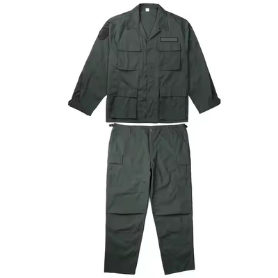 Gepersonaliseerd logo BDU Combat Suit Solid Deep Green Tactical Uniform