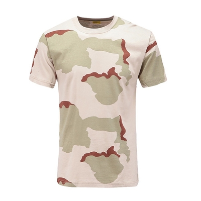 China Xinxin fabrikant camouflage ronde nek puur katoen korte mouwen tactische training T-shirt