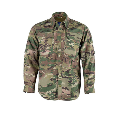Tactisch gevechtsuniform overhemd en broek met elleboog- en kniebeschermers Tactische uitrusting camouflagekleuren