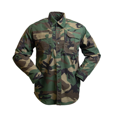 Tactisch gevechtsuniform overhemd en broek met elleboog- en kniebeschermers Tactische uitrusting camouflagekleuren