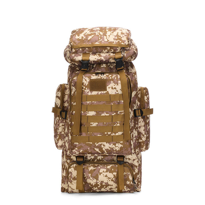 80L Grote capaciteit Waterdicht Camouflage Wandelrugzak Leisure Tactische rugzak Outdoor Sports On Foot Reis rugzak