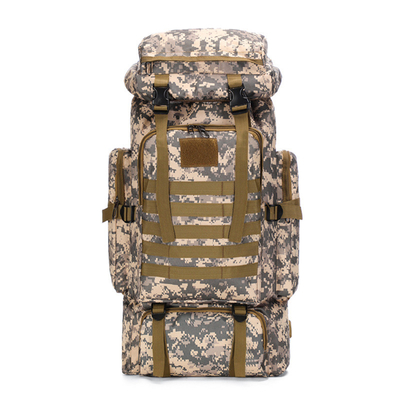 80L Grote capaciteit Waterdicht Camouflage Wandelrugzak Leisure Tactische rugzak Outdoor Sports On Foot Reis rugzak