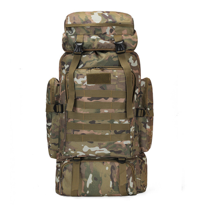 80L Grote capaciteit Waterdicht Camouflage Wandelrugzak Leisure Tactische rugzak Outdoor Sports On Foot Reis rugzak