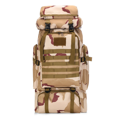 80L Grote capaciteit Waterdicht Camouflage Wandelrugzak Leisure Tactische rugzak Outdoor Sports On Foot Reis rugzak