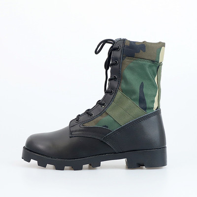 Duurzame jungle wandelingen Tactische gevechtslaarzen Canvas schoenen Rangers Panama rubber