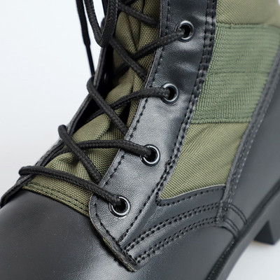 Duurzame jungle wandelingen Tactische gevechtslaarzen Canvas schoenen Rangers Panama rubber