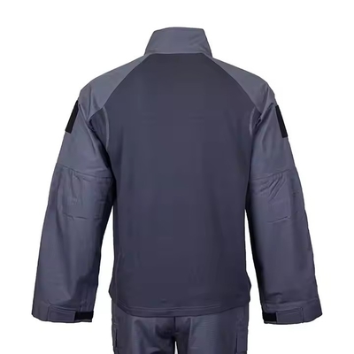 Tactisch pak met dubbele rits in donkerblauw met aangepast logo